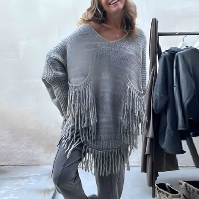 Fabienne - Fransen-Pullover im Boho-Stil
