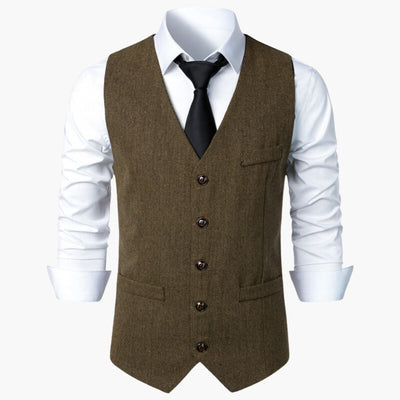 Herren Herringbone Trachtenweste - Robert