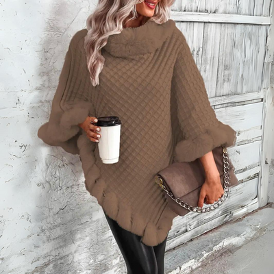 Liv - Warmes und raffiniertes Strickcape