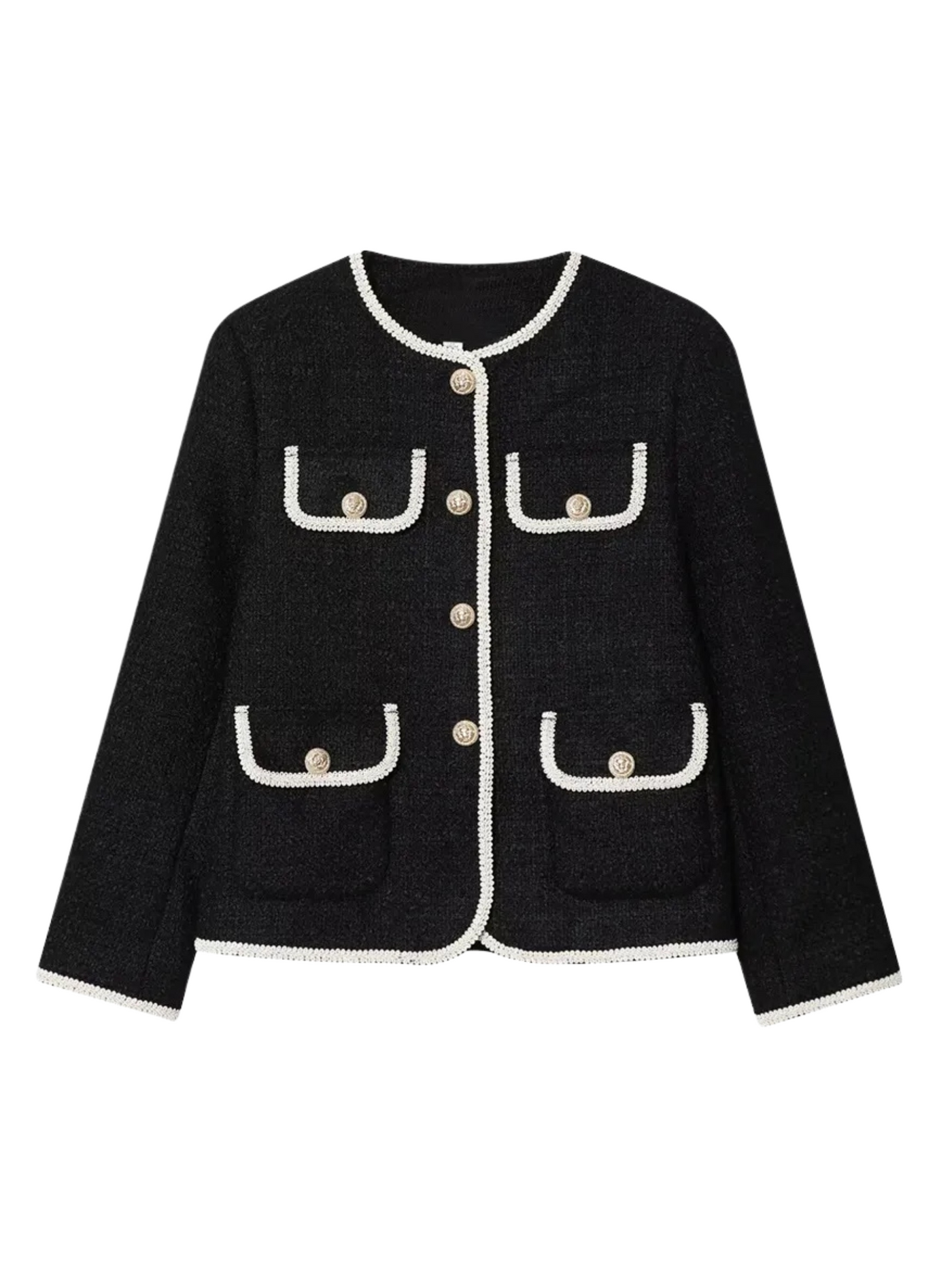 Kurze Damenjacke mit Zierknöpfen - Alida