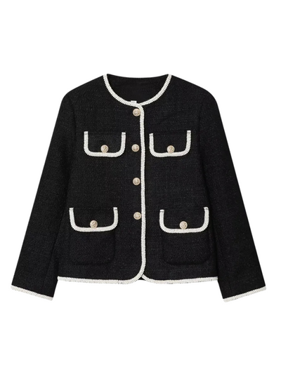 Kurze Damenjacke mit Zierknöpfen - Alida