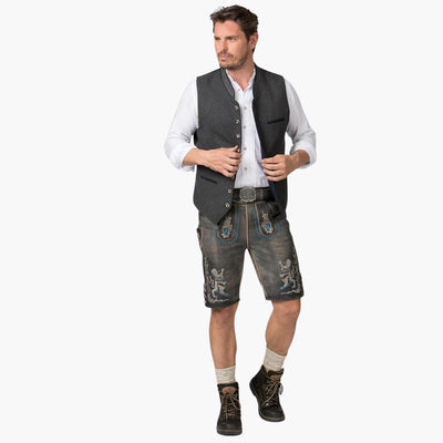 Stehkragen Trachtenweste für Herren Oktoberfest - Gerhard