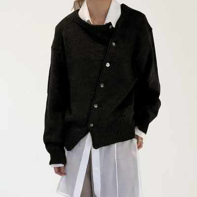 PAIGE - Kaschmir-Wickeljacke mit verspielten Knopfdetails