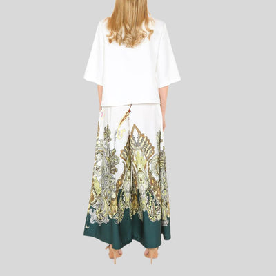 Veronika - Palazzo-Hosen-Set mit Paisley-Muster