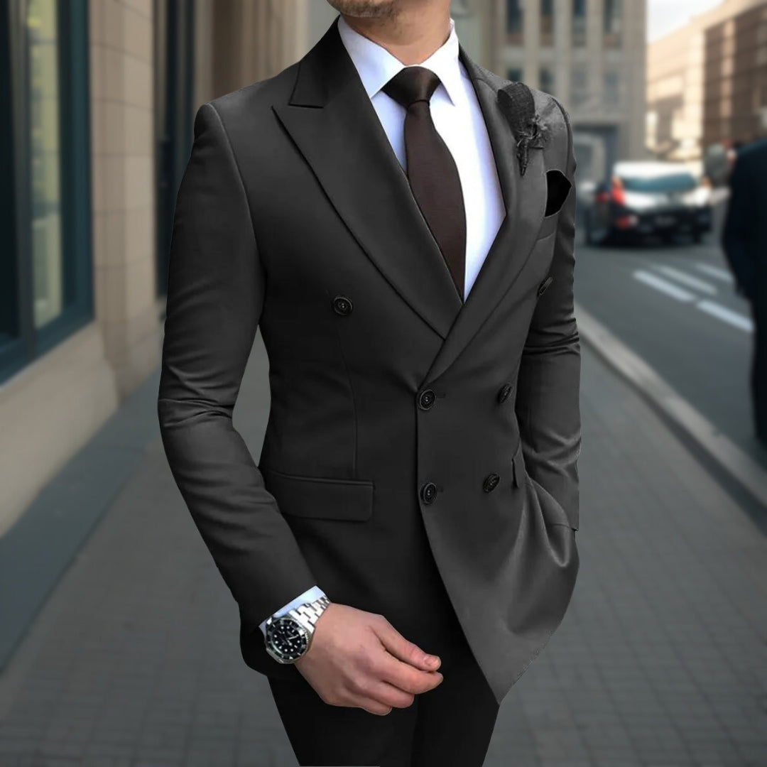 Alfonso - Beste Qualität Businessanzug 3-teiliges Anzug-Set