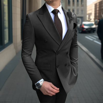 Alfonso - Beste Qualität Businessanzug 3-teiliges Anzug-Set