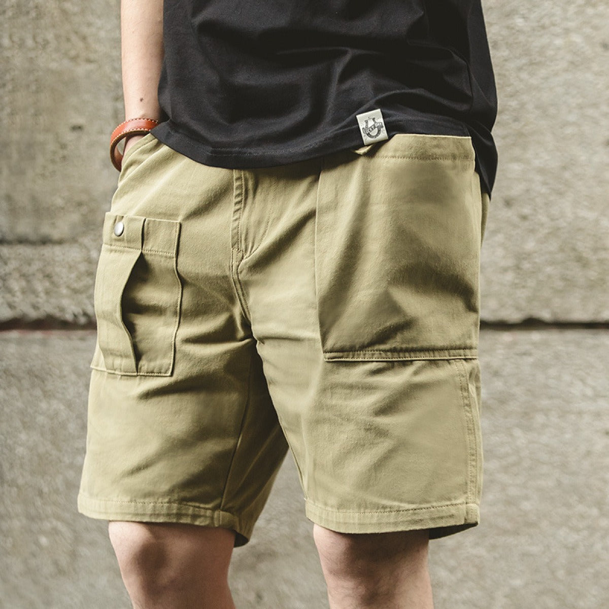Herren Baumwollshorts mit Cargotaschen - Damien