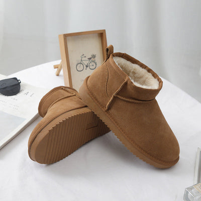 Damen-Winterstiefeletten aus Wildleder mit Innenfutter - Sophia
