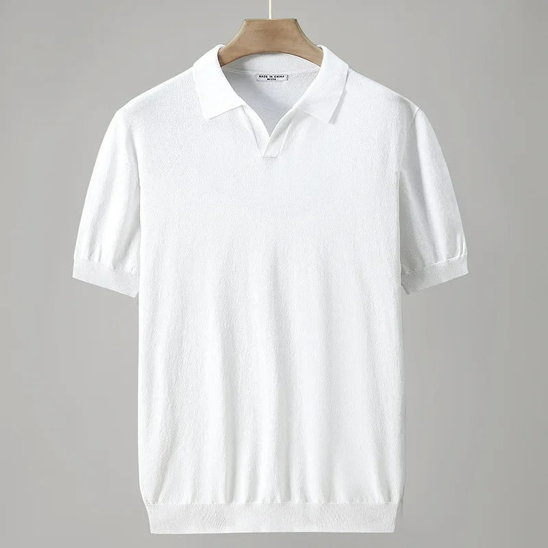 Anthon - Gestricktes Poloshirt