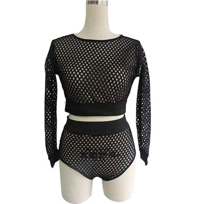 Coverall Hollow Sexy Badeanzug Bikini Set