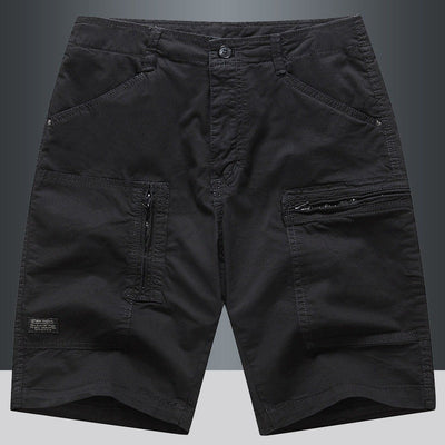 Gerade Herren-Cargo-Shorts mit Reißverschluss - Elias