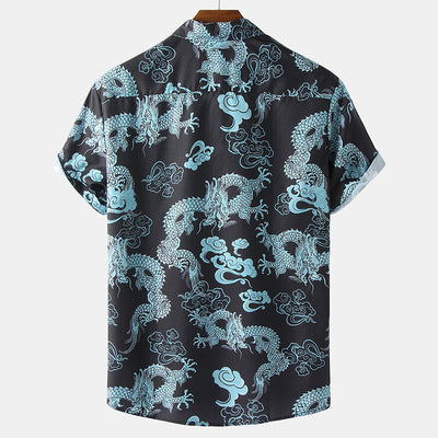 Stilvolles Herren Kurzarm Hemd mit Blumen Design