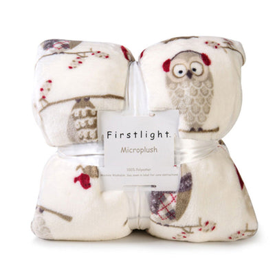 Doppelte Winterdecke mit weichem Woll-Effekt