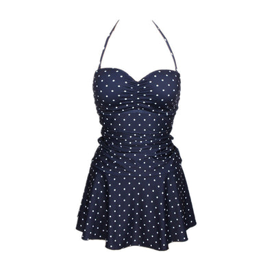 Badeanzug Kleid mit Punkten