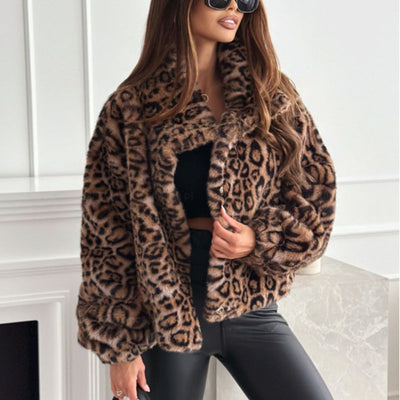 Fleecejacke mit Leopardenmuster - Nani