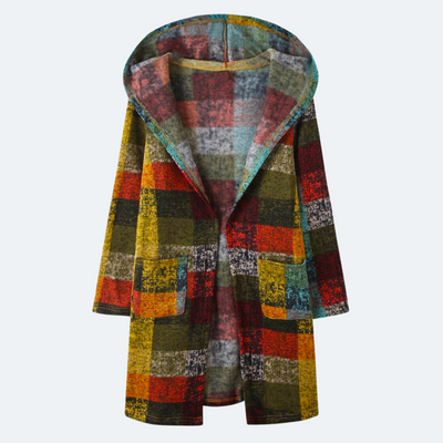 Edith - Bunte warme Strickjacke