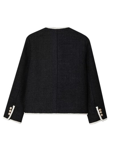 Kurze Damenjacke mit Zierknöpfen - Alida