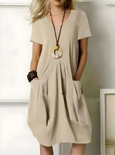 Lux - Stilvolles Kleid mit Taschen
