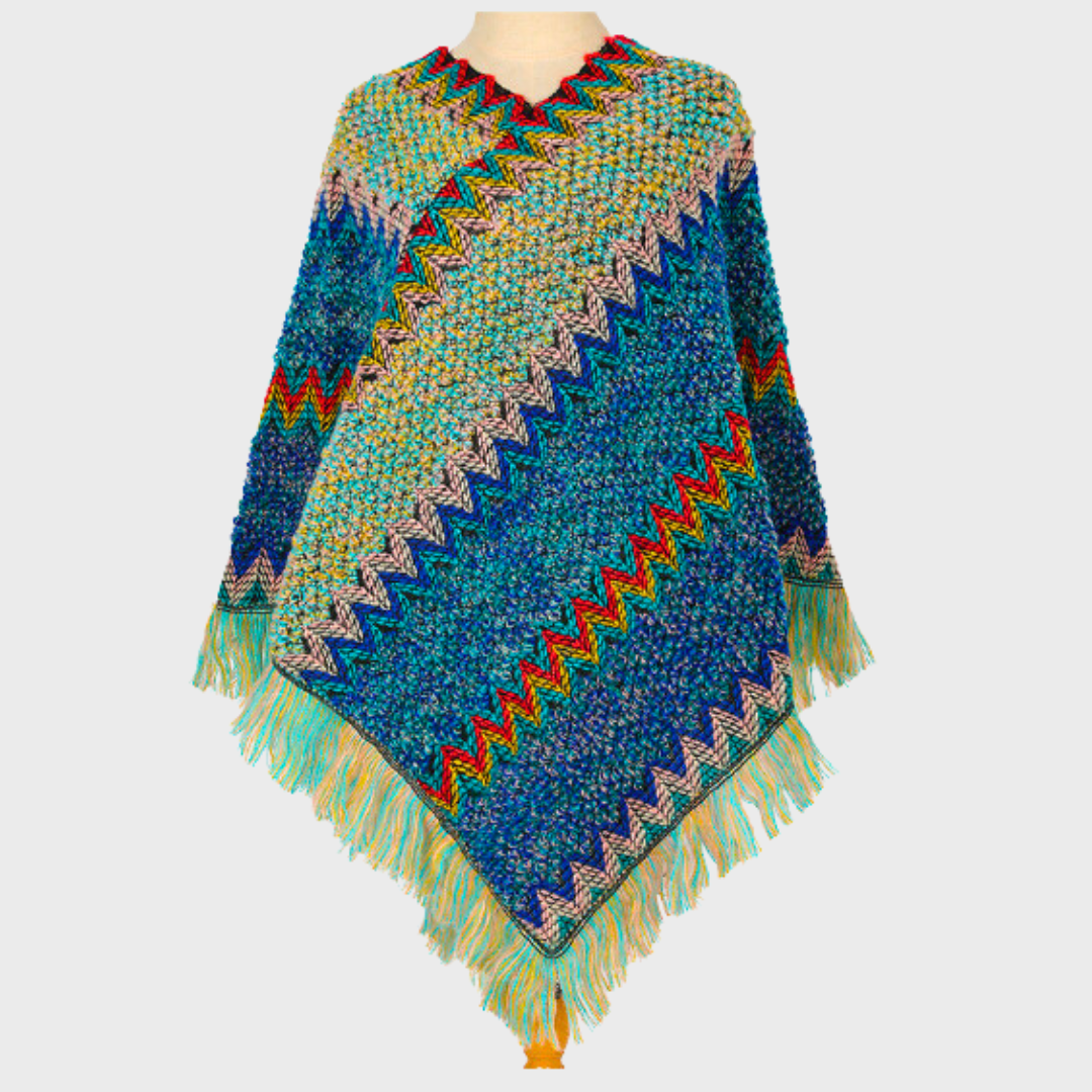 Louisa - Boho inspirierter Damenponcho