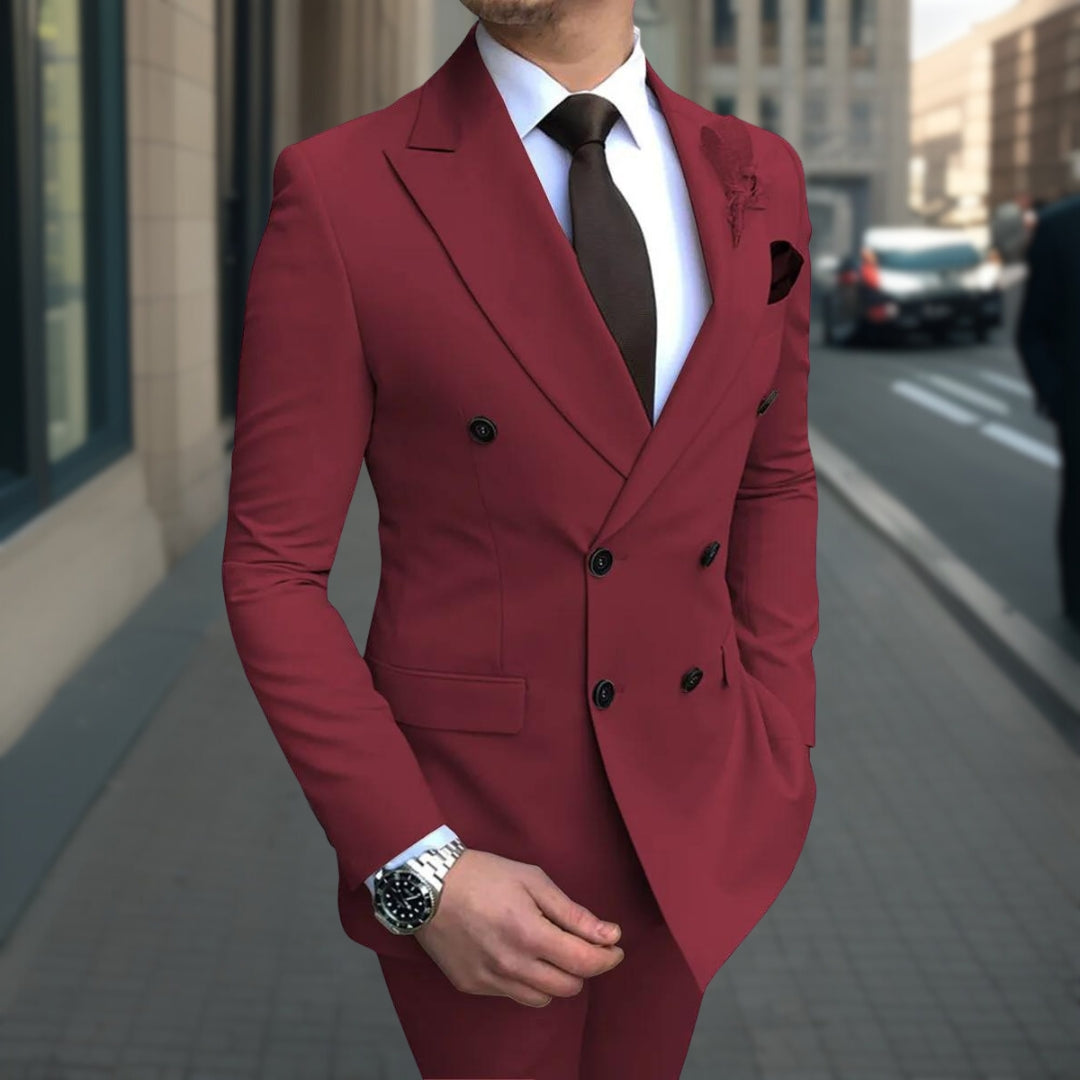 Alfonso - Beste Qualität Businessanzug 3-teiliges Anzug-Set