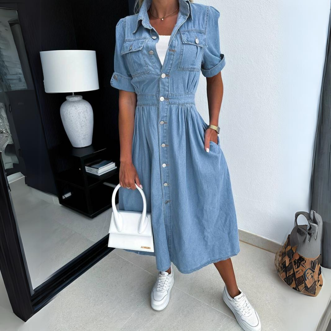 Alissa - Trendiges Denim-Kleid für Frauen