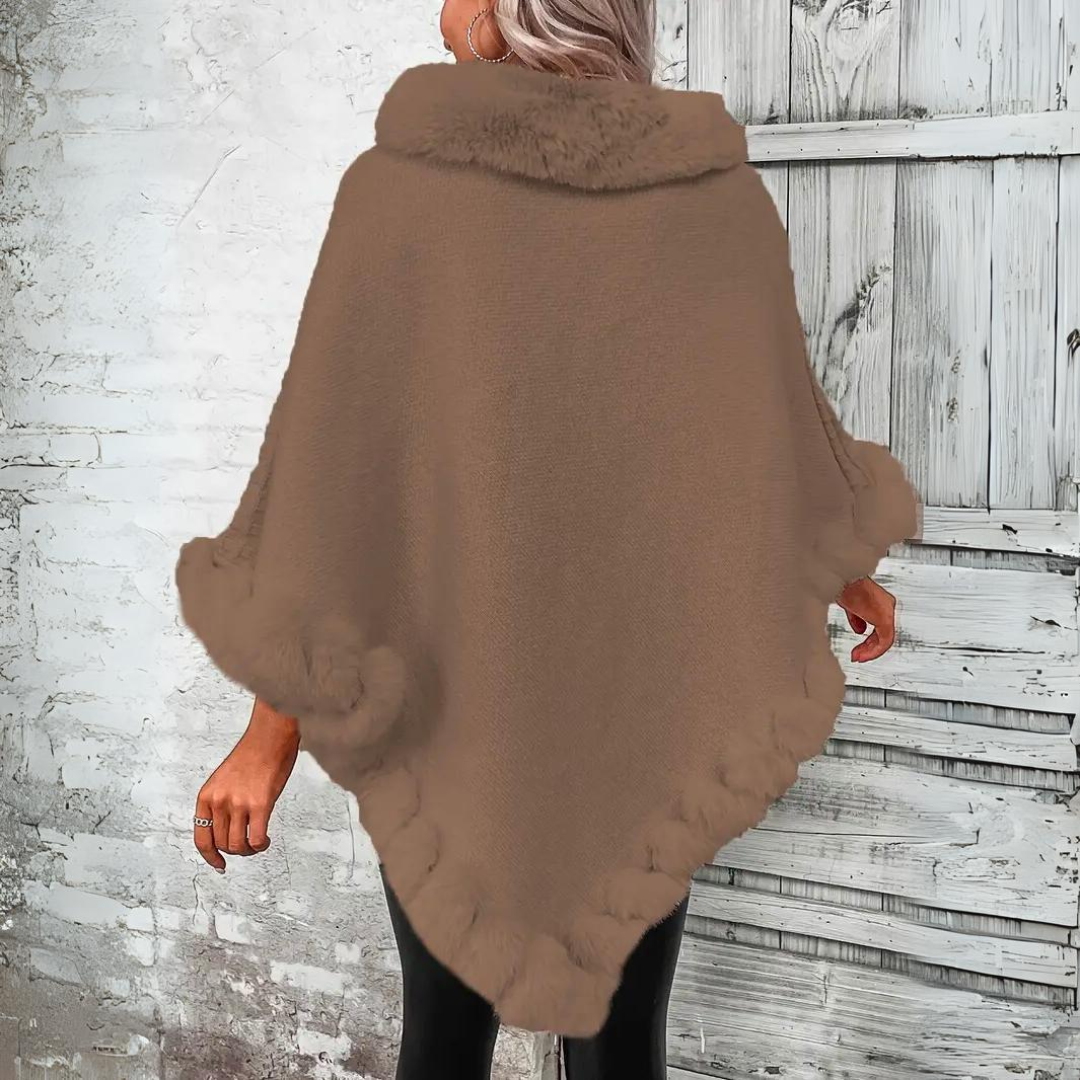 Liv - Warmes und raffiniertes Strickcape