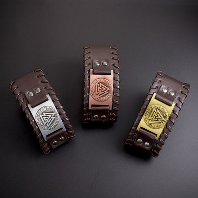 Wikinger Lederarmband Mann - Leif