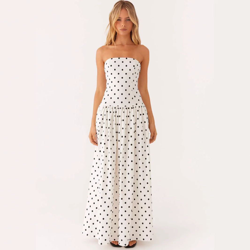Bedrucktes langes Kleid Frauen - Selene