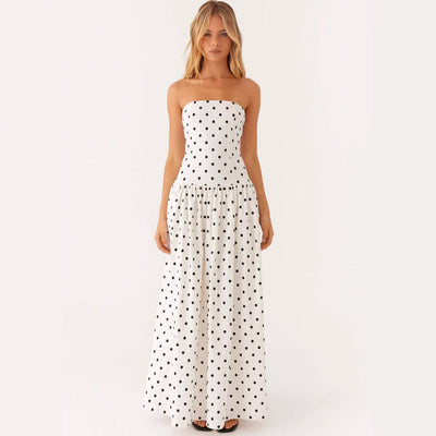 Bedrucktes langes Kleid Frauen - Selene