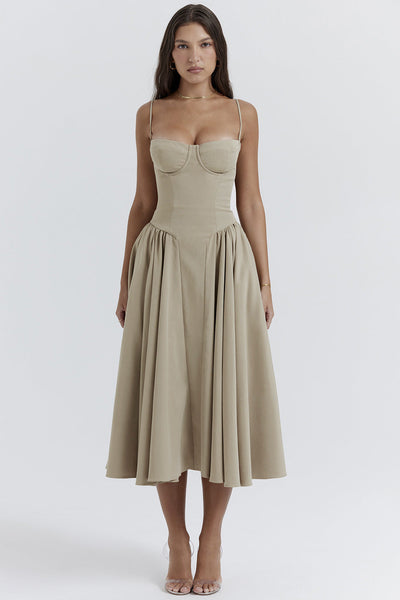 Karo - Kunstvolles Retro-Midikleid