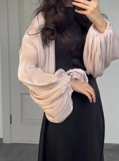 Visona - Mode Maxikleid mit Puffärmeln