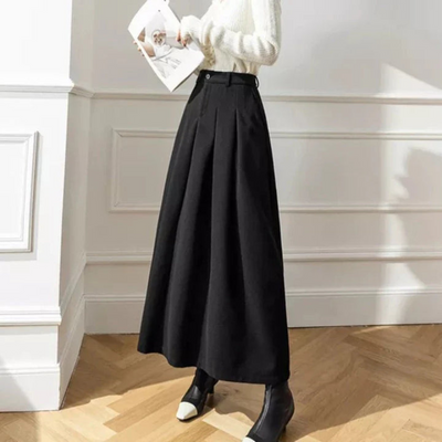 Faltenrock Mit Hoher Taille für Damen - Lässig