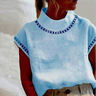 Marieky - Damen lässige Vintage-Bluse