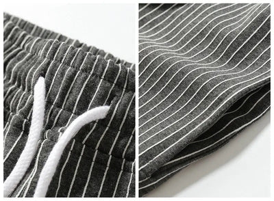 Ryder - Gestreifte Jogger-Shorts