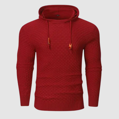 Harvey - Texturierter Pullover-Hoodie für Männer