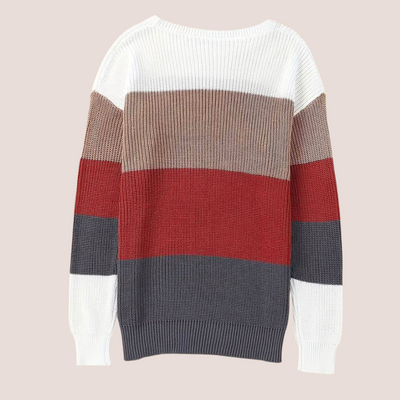 Mia - Warmer Farbblock-Pullover