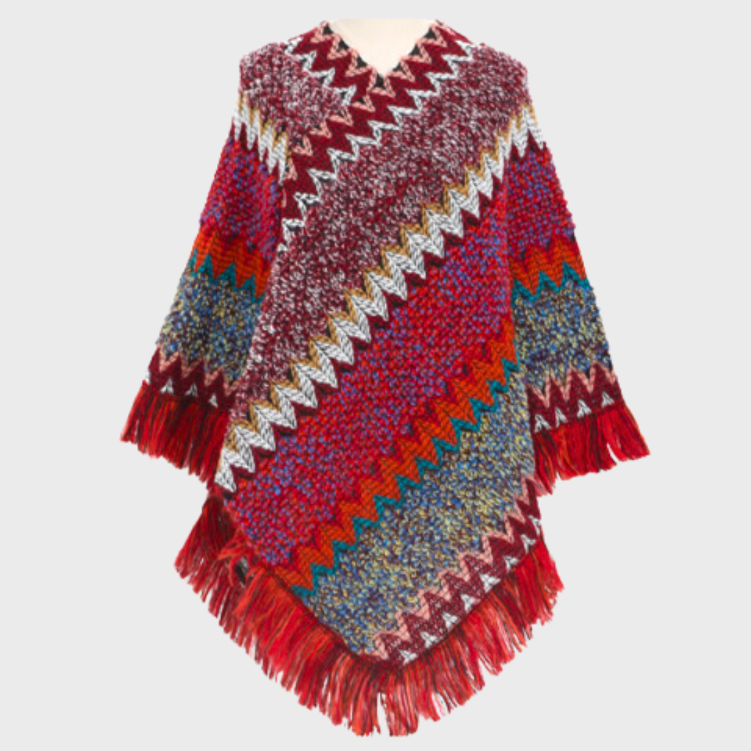 Louisa - Boho inspirierter Damenponcho