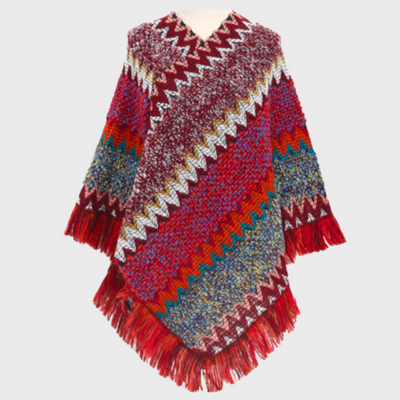 Louisa - Boho inspirierter Damenponcho