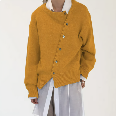 PAIGE - Kaschmir-Wickeljacke mit verspielten Knopfdetails