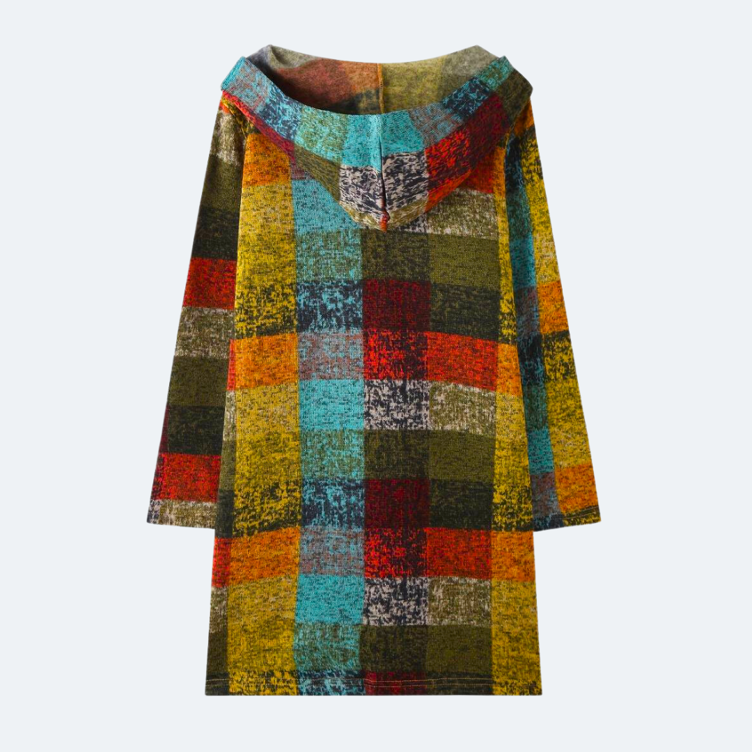 Edith - Bunte warme Strickjacke