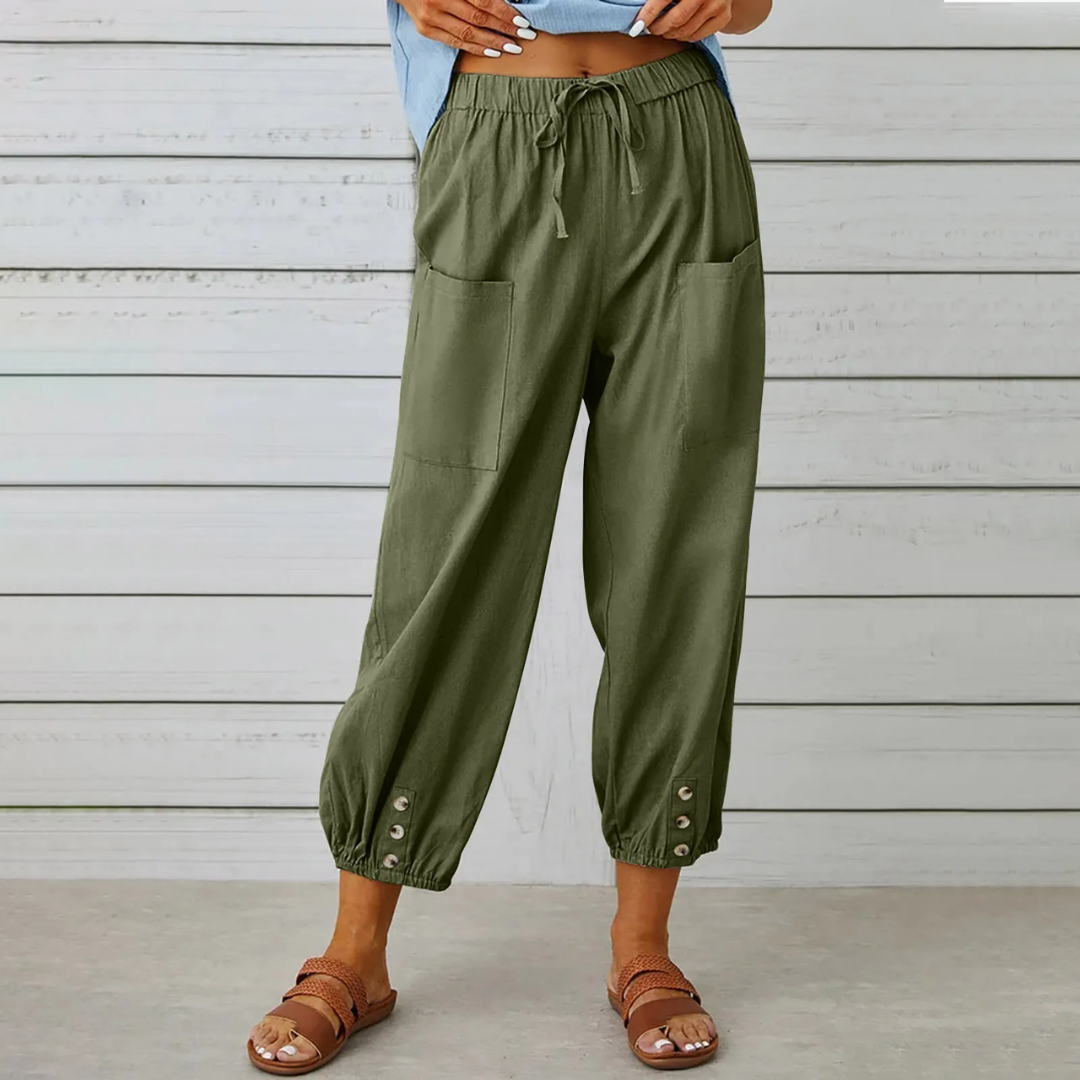 Kim - Modische Damenhose aus Leinen