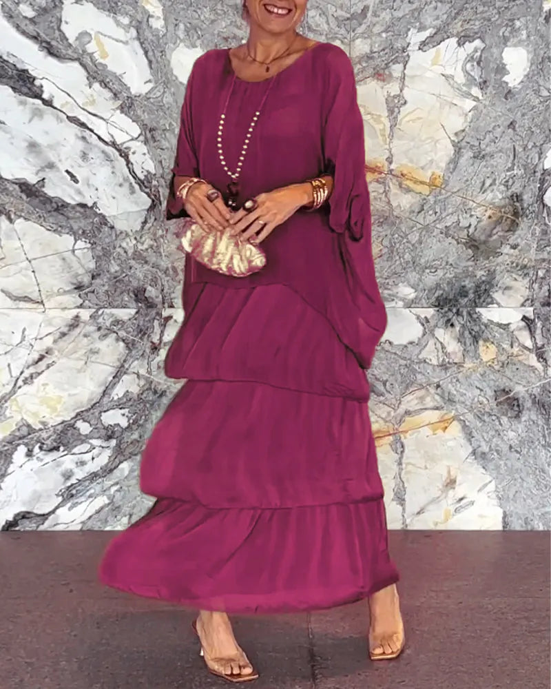 Alya - Langes, lockeres Kleid
