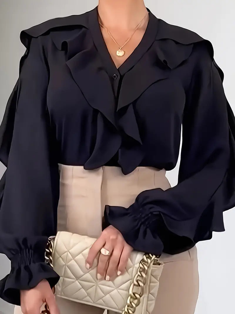 Isabelle Rüschenbluse Damen – Romantisch und Stilvoll