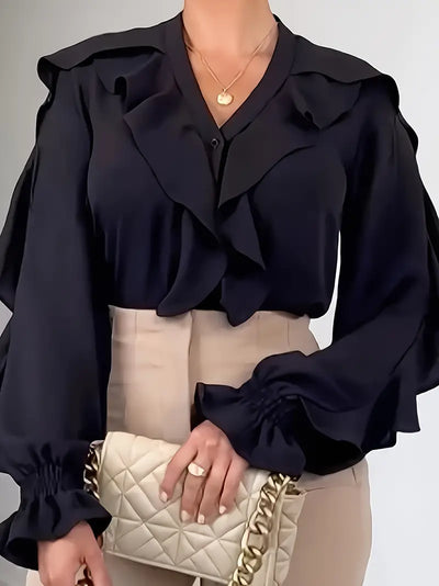 Isabelle Rüschenbluse Damen – Romantisch und Stilvoll