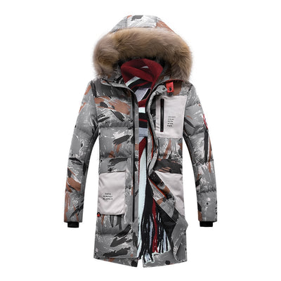 Gesteppter Herren-Parka mit Camouflage-Aufdruck - Leonard