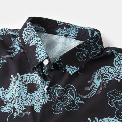 Stilvolles Herren Kurzarm Hemd mit Blumen Design