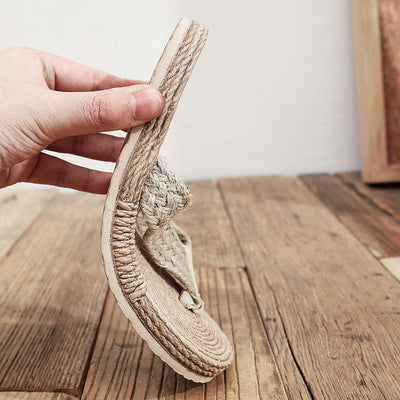 Nelinha - Flip-Flops aus Kunststroh für Damen lässige Strandsandalen