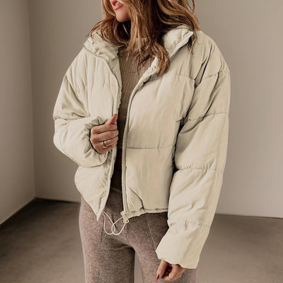 Carola - Einfarbige Steppjacke