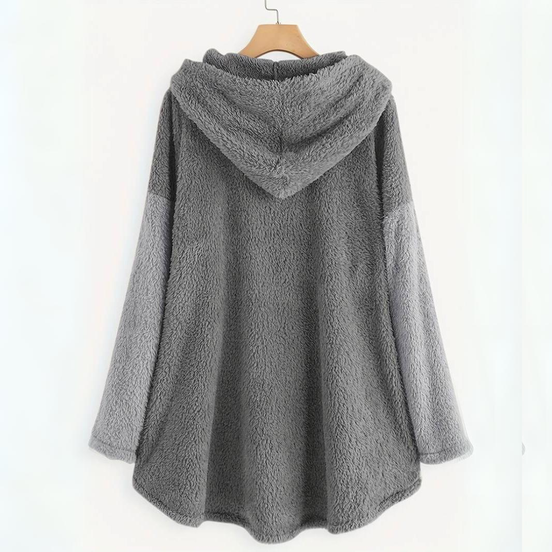 Loes - Warmer flauschiger Katzen-Hoodie