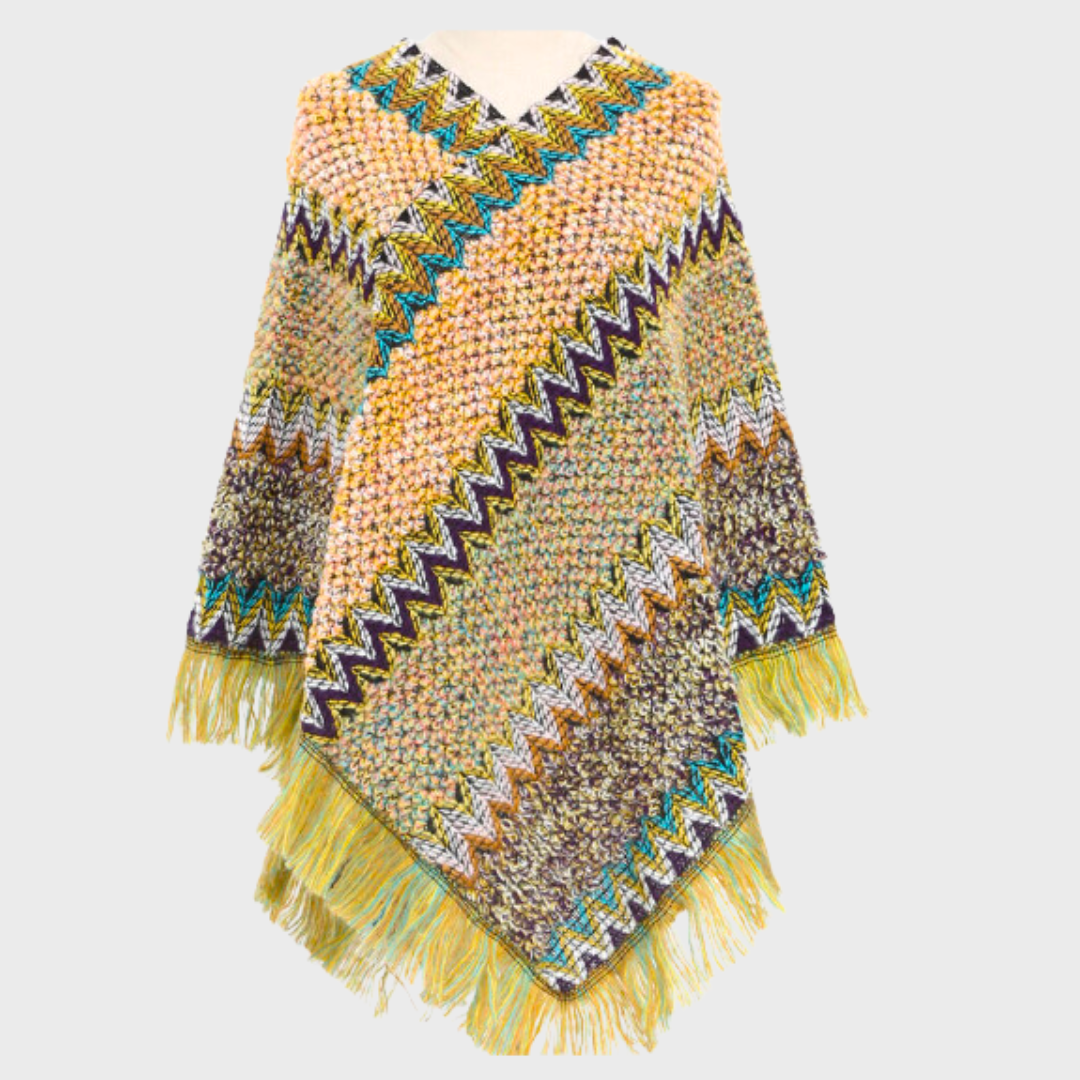 Louisa - Boho inspirierter Damenponcho